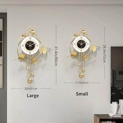 Wall Clock, Large Modern Wall Clock for Living Room Decor 20 X 31.5 Inches，Unique Office Clocks Battery Operated，Oversized Modern Wall Art for Bedroom,Farmhouse,Office Wall Decor - size: 20" x 31.5"