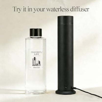 Chloefu LAN Hotel Scented Oil Diffuser Refill 200ml/6.76 fl oz Natural Essential Scented Oil - Best for Aromatherapy, SPA and Home, 0% Alcohol, Unique Blend to Promote Sleep & Relieve Stress - color: Marriott Hotel Refill
