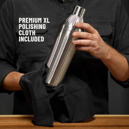 Diamond Edition Hybrid Cocktail Shaker Set, Stainless Steel, 28 oz | Diamond Edition Hybrid Cocktail Shaker Set with Vacuum Insulated Stainless Steel, Built-in Strainer, 28 oz - color: Stainless Steel