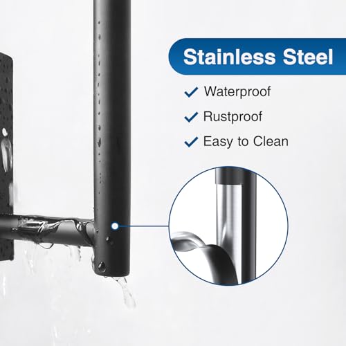 Paper Towel Holder,Self-Adhesive or Drilling， Matte Black, 1 Pack | SUS304 Stainless Steel,Kitchen Roll Dispenser Under Cabinet，Wall Mounted Rack - color: Black