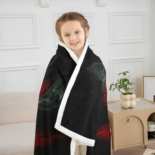 Marijuana Throw Blanket Red Cannabis Leaf Printed Bed Blanket, for Adult Women Teens Marijuana Weed Leaf Fleece Blanket Exotic Leaves Rustic Soft Boho Trippy Hippie Sherpa Throw Blanket, Baby - color: Multi 15, size: Baby(30"x40")