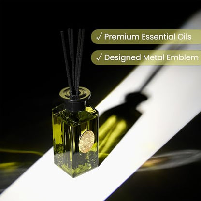 M&SENSE 6.3 oz Large Reed Diffuser Set | Eucalyptus Mint Scent Oil Diffuser with Sticks | Hotel Collection Non-Toxic Essential Oil |for Bedroom Bathroom Living Room - color: Eucalyptus Mint, size: 180ml