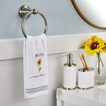 SKL Home by Saturday Knight Ltd. Sunshine Hand Towel (2-Pack), White - color: Sunshine