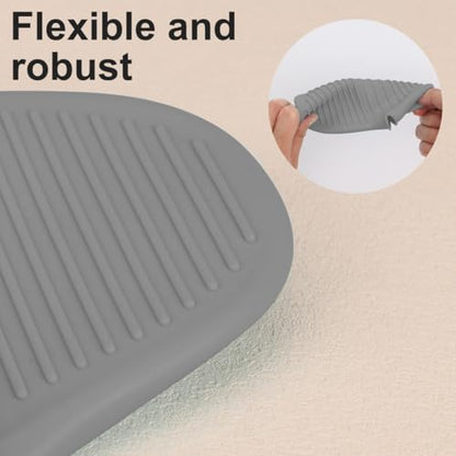 2 PCS Mini Silicone Oven Gloves Heat Resistant Cooking Pinch Mitts Potholder for Kitchen Cooking & Baking (Light Grey) - color: Light Grey