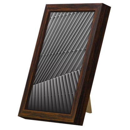 Americanflat 4x6 Picture Frame with Shatter-Resistant Glass - Streamline Collection - Thin Border Photo Frame for Tabletop and Wall Display - Hanging Hardware and Easel Stand Included - Walnut | Shatter-resistant glass, wall or tabletop display with inclu