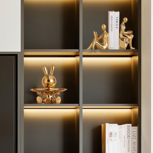 Ceramic Bookends for Shelves - Decorative Book Stopper for Office & Home Decor, Ornamental Book Ends for Bookshelf Desk Living Room
