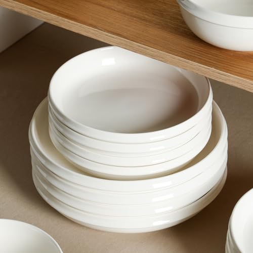 Stone Lain Verso 4-Piece Salad Plate Set Porcelain, White - size: 4-Piece - Salad Plate