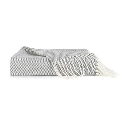 Merit Linens Herringbone Throw Blanket - One Size Gray - color: Herringbone Gray
