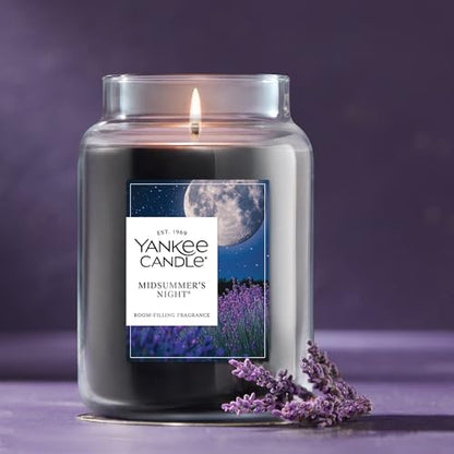 Yankee Candle Mid Summer's Night, Scented Candle, 22oz Large Jar with up to 150 Hour Burn, Giftable - color: MidSummer's Night, size: 22 oz