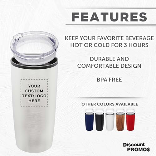 Father’s Day Custom Plastic Tumblers 20 oz Set of 6/12/24, Personalized Bulk Pack with Lids - Iced Coffee Tumbler, To Go Cup, Insulated Gift for Dad - Silver - color: - Custom – Silver