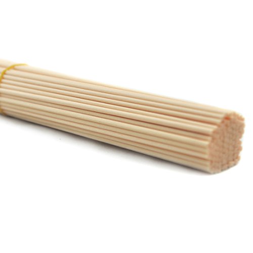 50 Pieces Fiber Reed Diffuser Replacement Refill Sticks for Aroma Fragrance (Beige, 8"x3mm) - color: Beige, size: 8"x3mm