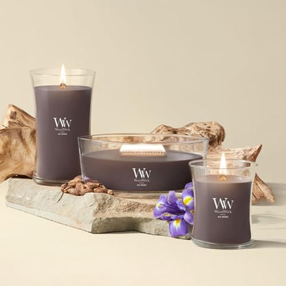 Woodwick Iris Woods Medium Hourglass Candle - color: Iris Woods, size: 9.7oz