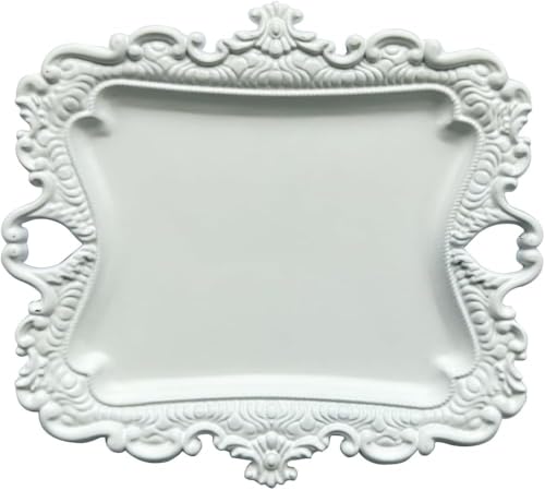 1 Pack Jewelry Dish White Jewelry Trays ideal for holding jewelry rings and small trinkets. - color: White, size: small:5"(125mm)*4.4"(110mm)*0.6"(15mm)