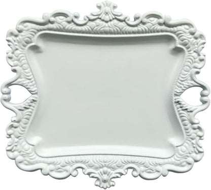 1 Pack Jewelry Dish White Jewelry Trays ideal for holding jewelry rings and small trinkets. - color: White, size: small:5"(125mm)*4.4"(110mm)*0.6"(15mm)