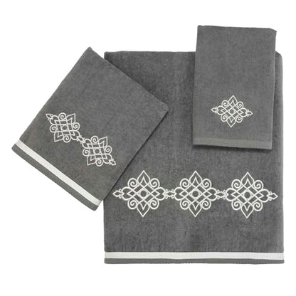 Avanti Linens Riverview Hand Towel, Nickel,038122NKL - color: Nickel, size: Hand Towel