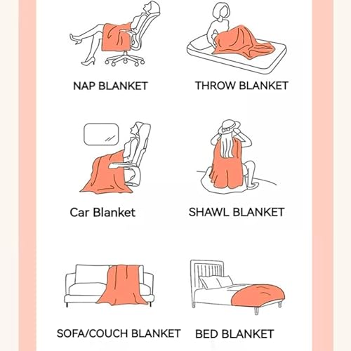 Soft Faux Fur Throw Blanket Solid Reversible Shaggy Blanket Plush Thick Fluffy Blankets Throws for Bed, Couch, Sofa, Office, Camping 50''x60'' Brown - color: D-brown, size: 50''x60''