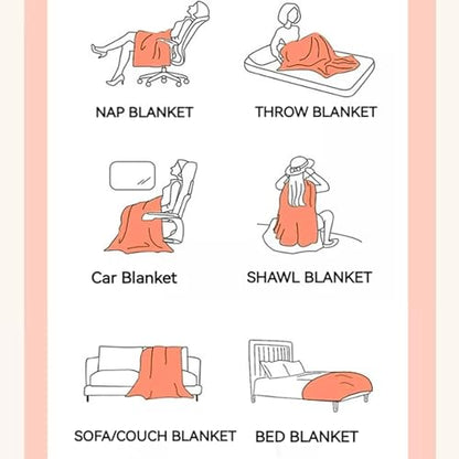 Faux Fur Throw Blanket Plush Thick Fleece Blanket Fluffy Cozy Soft Warm Blankets Throws for Bed, Couch, Sofa, Office, Camping 50''x60'' Camel - color: D-camel, size: 50''x60''