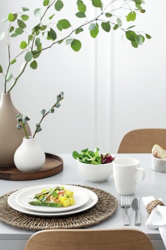 Villeroy & Boch Artesano Original 16 Piece Dinnerware Set, Creamy White | Premium porcelain dinnerware set, made in Germany, dishwasher and microwave safe, a wedding registry set