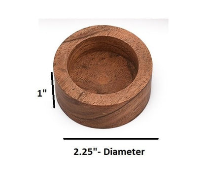 Acacia Wood Tealight Candle Holder for Wedding, Party, Birthday, Holiday, Home Decoration (2.25" x 2.25" x 1"), (Set of 12)