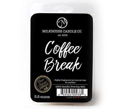 Milkhouse Coffee Break Soy Wax Melts for Wax Warmer, 5.5 oz | Clean-Burning, Premium Fragrance Oil, Made in the USA - color: Coffee Break
