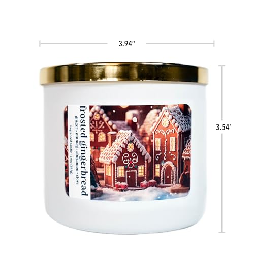 Colonial Candle Frosted Gingerbread Scented Candle, Holiday Scented Candle - Made in The USA - color: Frosted Gingerbread
