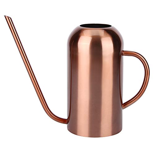 Stainless Steel Watering Can, 1.5L/53oz Small Watering Can Indoor Plants with Long Spout Outdoor Watering Can Pot Modern Style Plant Watering Can for Garden Flower Decorative - color: Rose Gold
