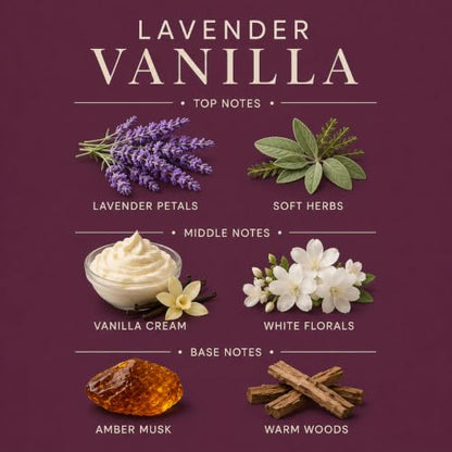 Affinati Lavender Vanilla 17 oz 3-Wick Luxury Soy Blend Candle