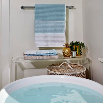 SKL Home Planet Ombre 2 Bath, 2 Hand Towel Set, Aqua - color: Planet Ombre, Aqua, style: 4-Piece Towel Set