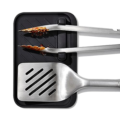 OXO Outdoor 3 Piece Grilling Tool Set - size: 3pc Set - Tongs, Turner and Tool Rest