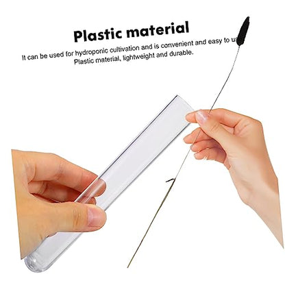 GLEAVI 2 Sets Hanging Test Tube Hydroponic Plant Vases for Indoor Wall Decor Plastic Propagation Stations Air Plant Holders for Home and Office