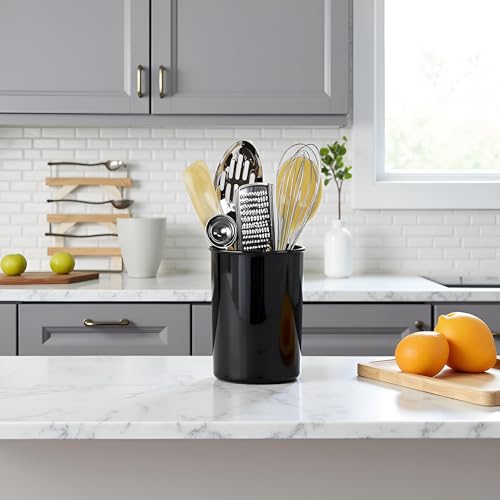 Calypso Basics by Reston Lloyd Plastic Utensil Holder, Black - color: Black, size: Utensil Holder