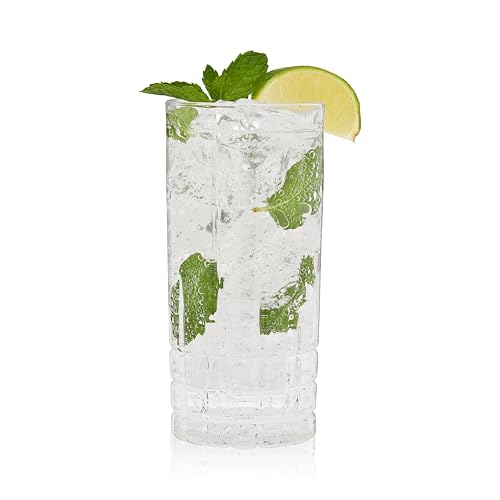 Spiegelau Perfect Serve Longdrink Glass Set of 4 - Highball Cocktail Glasses European-Made Crystal, Dishwasher Safe, Professional Quality Cocktail Glass Gift Set - 12.3 oz - style: Longdrink