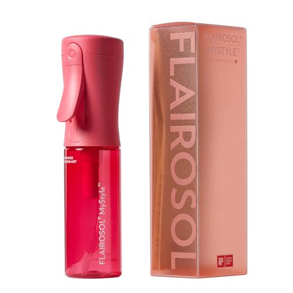 FLAIROSOL MyStyle Travel Continuous Spray Bottle, 3.04oz/90ml, Pink | Ultra fine continuous mist for face, hairstyling, salon, cleaning, beauty, toners, hydration & makeup - color: Pink, style: 1 Pack