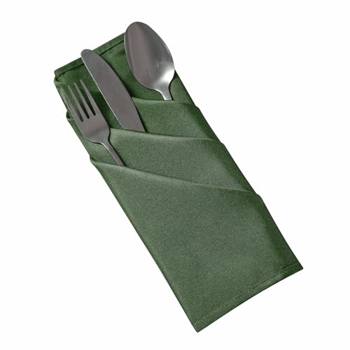Bailarina Cloth Napkins Set of 80,17x17 inches Dinner Napkins Cloth Washable,Polyester Square Table Cloth Napkin Bulk with Hemmed Edges Ideal for Banquets, Parties and Weddings-Willow - color: Willow