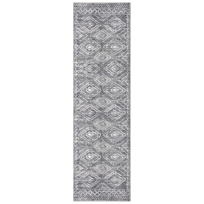 KILOCOCO Washable Runner Rug 2x7 ft Non-Slip Hallway Runners, Grey | Low-Pile Entryway Runners, Rubber Backed Runner Rug, Printed Kitchen Runner Rug, Soft Geometric Rugs for Hall Living Room - color: Grey, size: 2' x 7' (Runner)