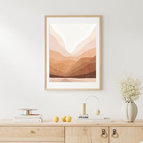 18x24 Poster Frame Natural Solid Oak Photo Frames with 16x20 Removable Mat Wall Hanging Large Handcrafted Frame with HD Plexiglass Wall and Tabletop Display Large Picture Frame - color: Oak, size: 18X24,1P