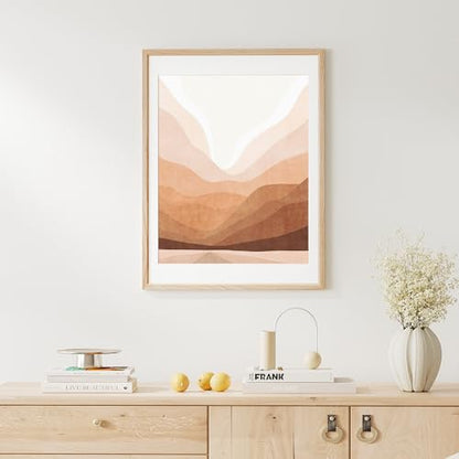 18x24 Poster Frame Natural Solid Oak Photo Frames with 16x20 Removable Mat Wall Hanging Large Handcrafted Frame with HD Plexiglass Wall and Tabletop Display Large Picture Frame - color: Oak, size: 18X24,1P