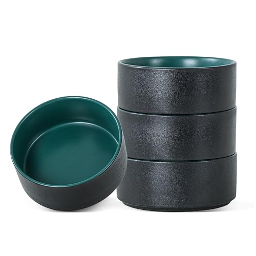 26 OZ Ceramic Cereal Bowls Set, 6 Inch, Set of 4, Modern Green | Handcrafted, Dishwasher & Microwave Safe, For Breakfast, Soups, Oatmeal, Ramen, Pho, Udon, Soba - color: Green, size: Cereal Bowls Set (4PCS)