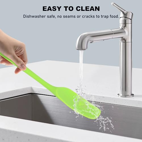 NileHome 6 Pieces Silicone Spatula Set with Silicone Brush,Multicolor | Food-Grade Material,Heat Resistant Up to 600°F,Dishwasher Safe,BPA-Free - color: Multicolor