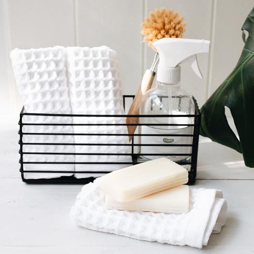 Waffle Bath Sheet Set, 100% Turkish Cotton, Includes 1 Bath Sheet, 1 Hand Towel, 2 Face Towels - color: White, size: Bath Sheet Set (4 Pieces)