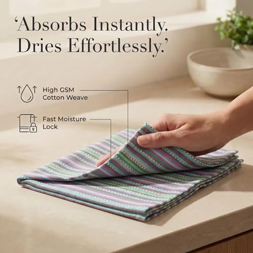 Urban Villa Cloth Napkins Cotton 20x20 (Set of 12) Multi Blue - color: 011 Multi Blue, size: 20" x 20" (Set of 12)