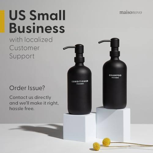 MaisoNovo Hand and Dish Soap Dispenser for Kitchen Set of 2-16.9oz Clear Dish and Hand Soap Dispenser Set for Kitchen - Clear Plastic Bottles x 2 with White Bamboo Pumps & Tray - color: Plastic Clear Bottles/White Bamboo Pumps