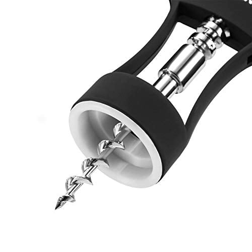 Beneno Wine Opener, Premium Wing Corkscrew Wine Bottle Opener, Black | Durable Solid Zinc Alloy Body, Precise Sharp-Edged Screw, Ergonomic Non-Slip Grip Wing Handle, Multifunctional Bottle Openers - color: Black