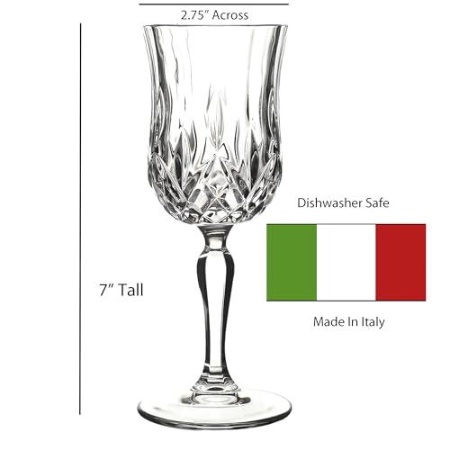 Lorren Home Trends Opera White Wine Glass, Set of 6 - color: White Wine