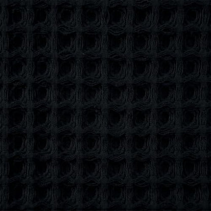 Jacquotha Black Waffle Cotton Hand Towels Set of 2 – Quick Dry, Low Lint | Towels for Bathroom, Kitchen & Daily Life, 13" x 29" - color: Black