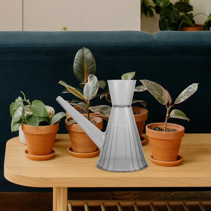 Balacoo Indoor Watering Can Long Spout 1.3l Watering Bottle for Houseplants and Gardening with Gray Plastic Kettle for Indoor and Outdoor Use