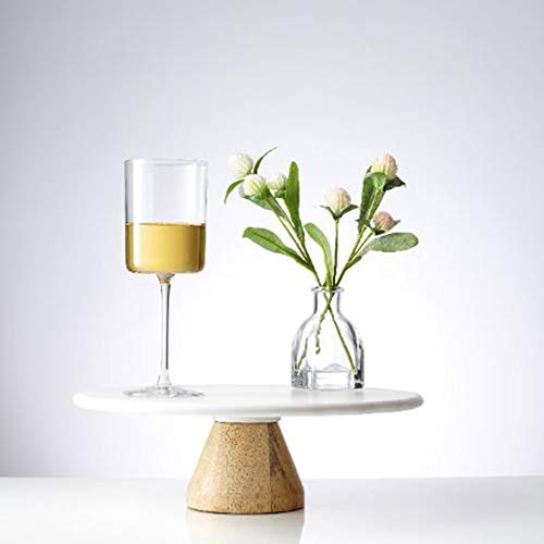 JoyJolt Claire 11.4oz White Wine Glass Set of 2, Elegant Crystal Stemware Stemmed Wine Glasses Made in Europe, Unique and Modern Glasses with Stem - style: White Wine Glasses