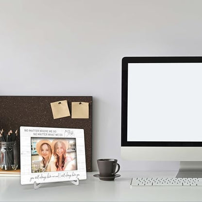 YSTEP Best Friend Photo Frame, Long Distance Friendship Gifts, No Matter Where We Go No Matter What We Do Gifts, Wood 4x6 Picture Frame for Desk Display-B03 - style: Style 2