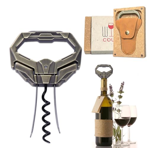 3-in-1 Ah So Wine Opener, Two-Prong Vintage Cork Puller & Remover | Vintage Cork Saver,3-in-1 Versatility,Stainless Steel Build,Effortless Uncorking,Gift Box Included - color: Diamond-3Q