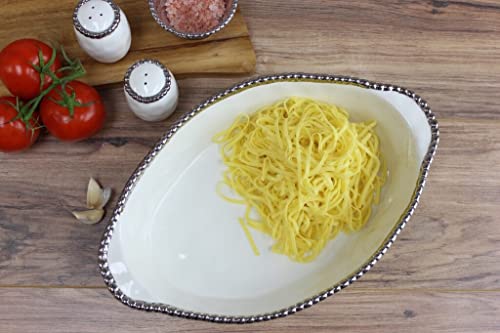 Pampa Bay Salerno Oval Titanium Baking Dish, 12-Inch - color: Salerno, size: Oval